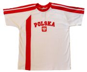 Koszulka bawełniana Polska (biała)